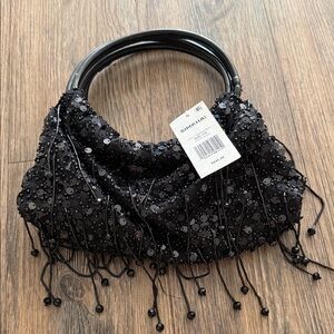 Jonathan Simkhai Black Sequin Clutch